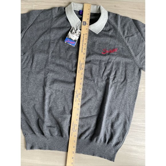 Suixtil Heritage Grey Gray 3 Button Sweater Size XXL NWT New RARE Mens Cotton - Picture 7 of 12